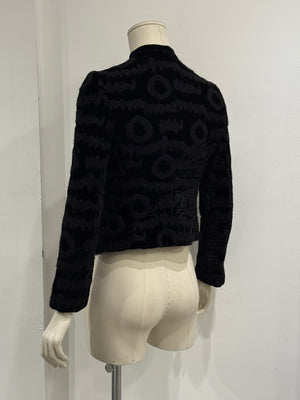 2015 Emporio Armani velvet jacquard jacket