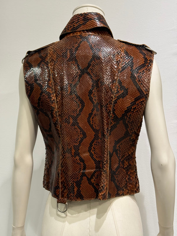 S/S2001 Dolce & Gabbana Python leather top