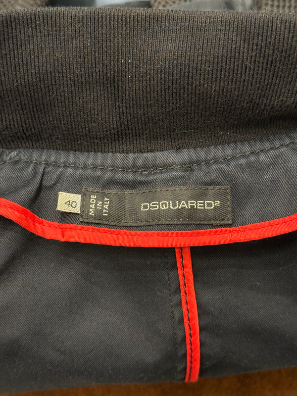 2000s Dsquared2 multi-pocket cargo bomber jacket
