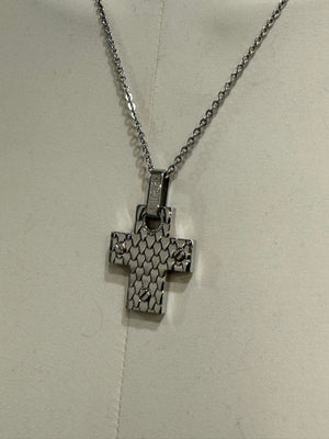 2000s Cavalli cross necklace