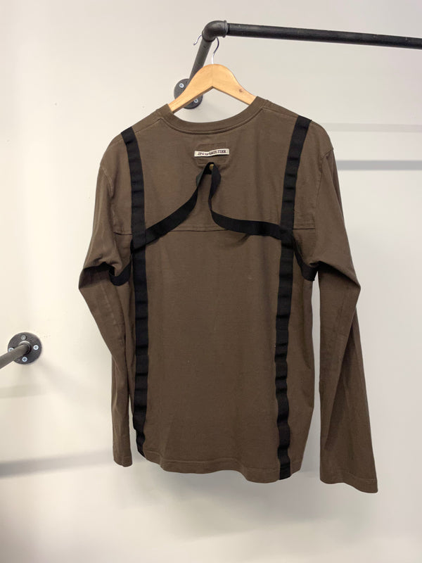 AW03 Gaultier Bondage parachute long sleeve t-shirt