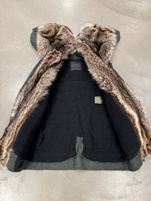 2010s Ermanno Scervino "Kanye" real marmot fur parka