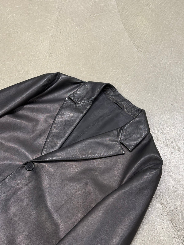 2000s Valentino leather coat
