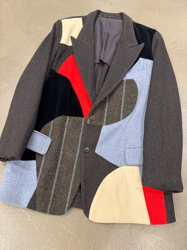 A/W2003 Y’s Yohji Yamamoto runway patchwork geometric blazer