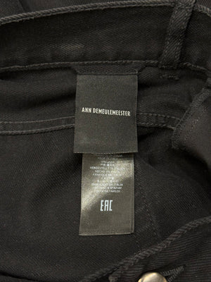 2020s Ann Demeulemeester distressed wide leg pants