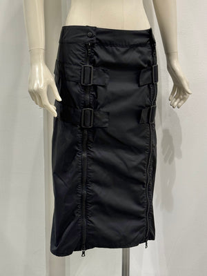 1999 Miu Miu technical utility zipper skirt