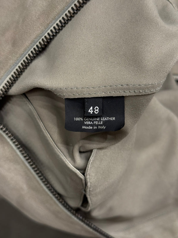 2004 Gucci by Tom Ford suede cafe racer biker leather jacket