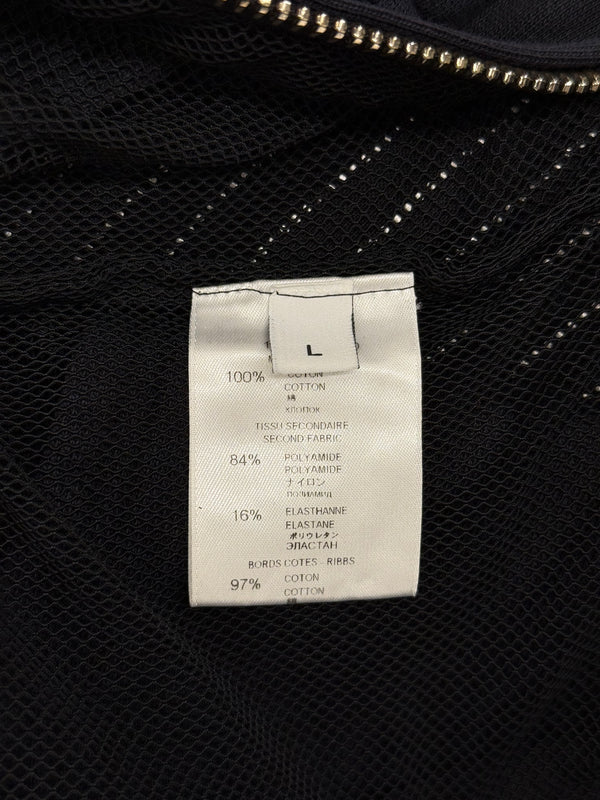 2010s Givenchy by Riccardo Tisci paneled mesh hoodie