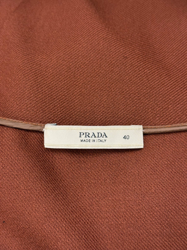 1990s Prada pleated midi skirt