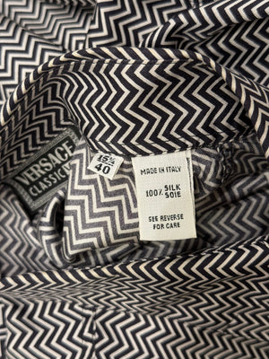 1990s Versace long sleeve silk shirt