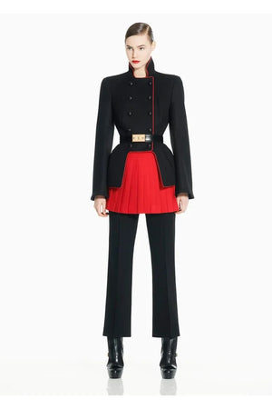 A/W2011 Alexander McQueen runway double breasted officer wool military jacket