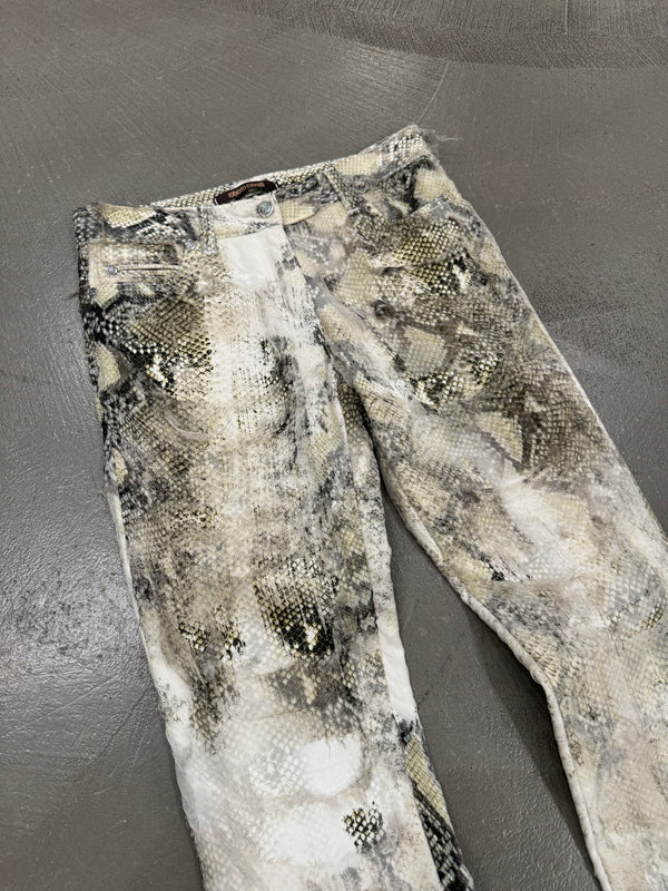 2001 Roberto Cavalli snake skin pants