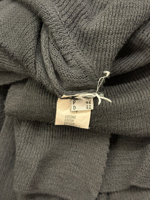 2000s Rick Owens asymmetrical long cardigan