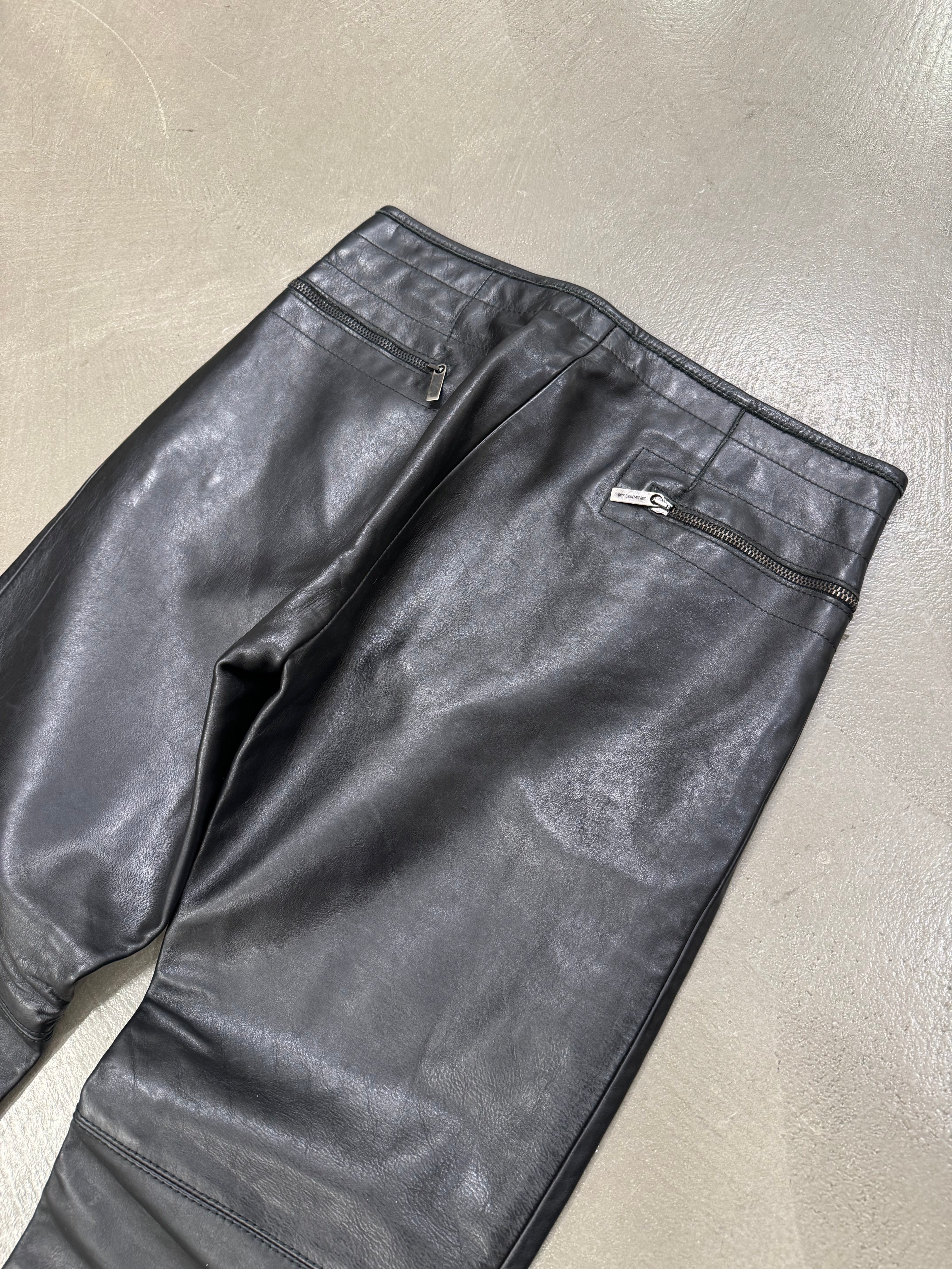 パンツ archive DIRK BIKKEMBERGS Leather Pants 1990s Dirk Bikkembergs all around zipper leather pants