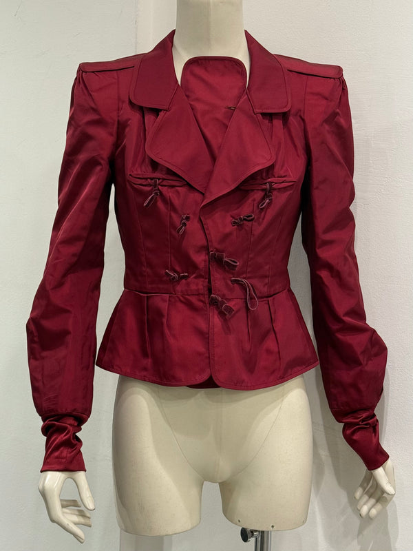 2004 Yves Saint Laurent by Tom Ford runway pagoda silk jacket