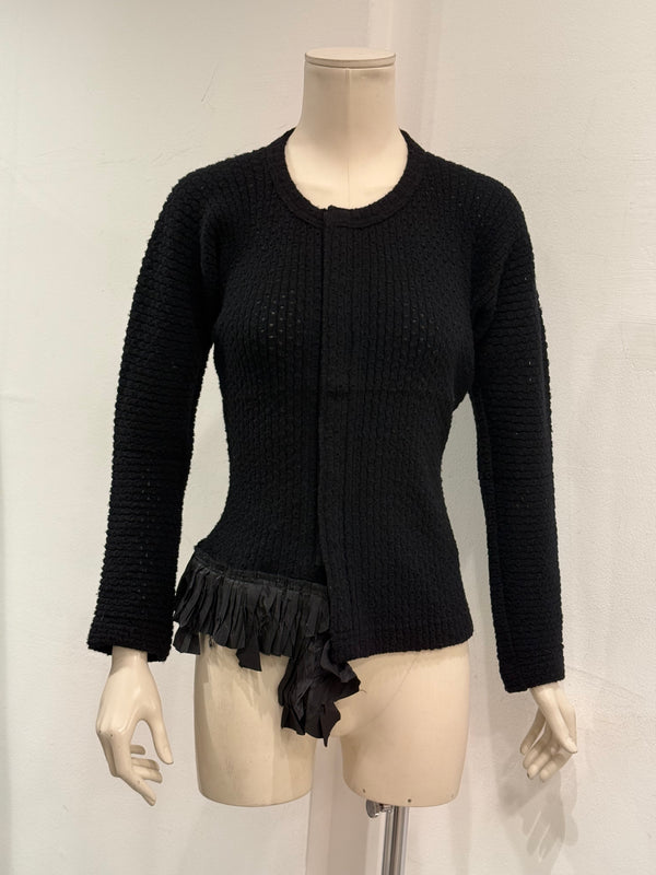 2000s Comme des Garçons deconstructed knit cardigan
