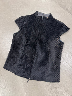 2000s Plein Sud lamb fur armor vest