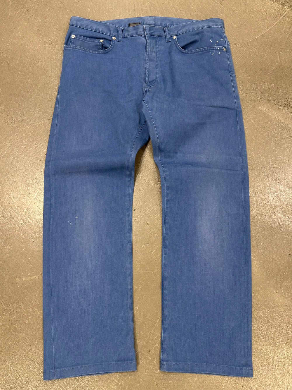 2000s Dior blue faded jeans