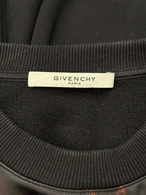 2010s Givenchy faun artwork cross sweatshirt