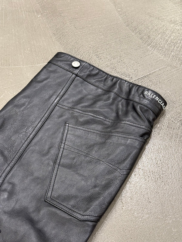 Balenciaga Falkon thigh-high leather pants boots