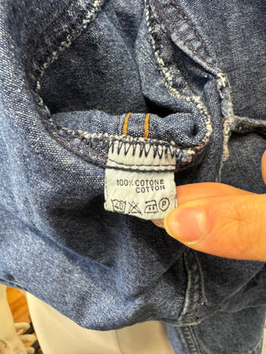 1980s Katharine Hamnett cargo cropped denim jacket