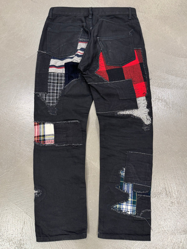 2014 Junya Watanabe Comme Des Garçons patchwork jeans