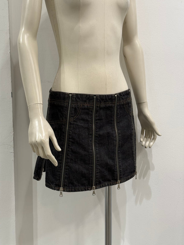 S/S2004 Dolce & Gabbana full zip mini skirt