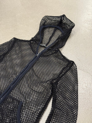 S/S2003 Dolce & Gabbana fishnet mesh hoodie