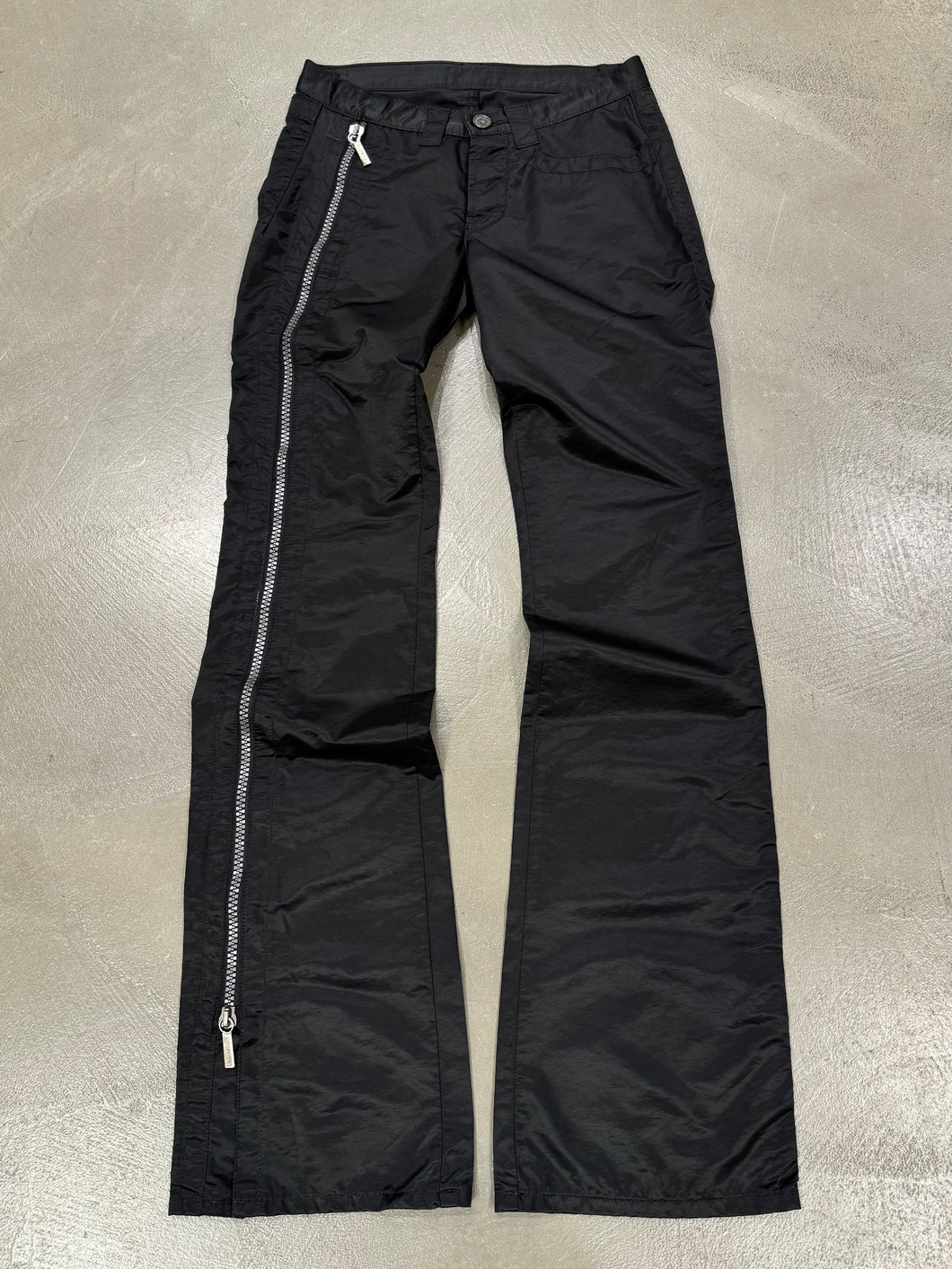 1990s Dirk Bikkembergs full zipper nylon pants