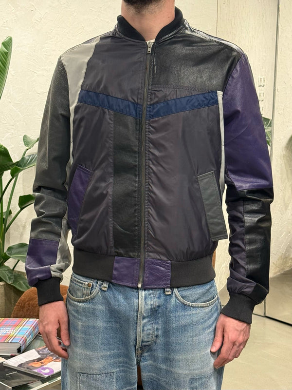 S/S2007 Maison Margiela patchwork paneled bomber jacket