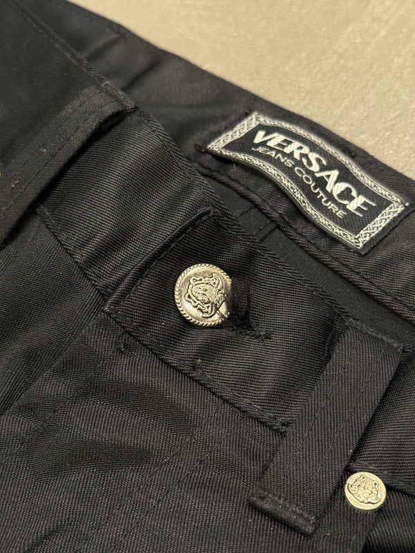 2000s Versace coated pants