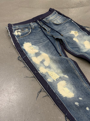 2000s Dolce & Gabbana hybrid denim sweatpants