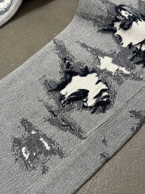 2000s Issey Miyake A-POC distressed pants