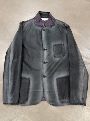 2010s Comme des Garçons pigskin faded leather jacket