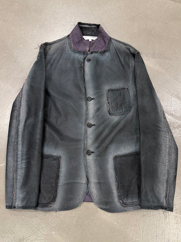 2010s Comme des Garçons pigskin faded leather jacket