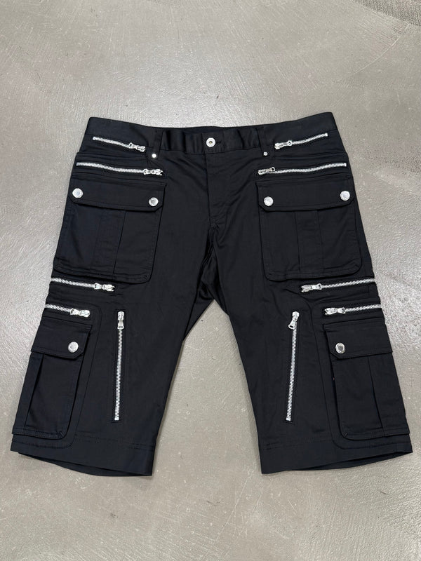 S/S2008 Dolce & Gabbana runway multi zipper cargo shorts