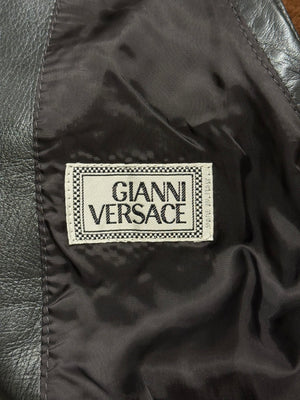A/W1992 Gianni Versace chain-woven leather vest