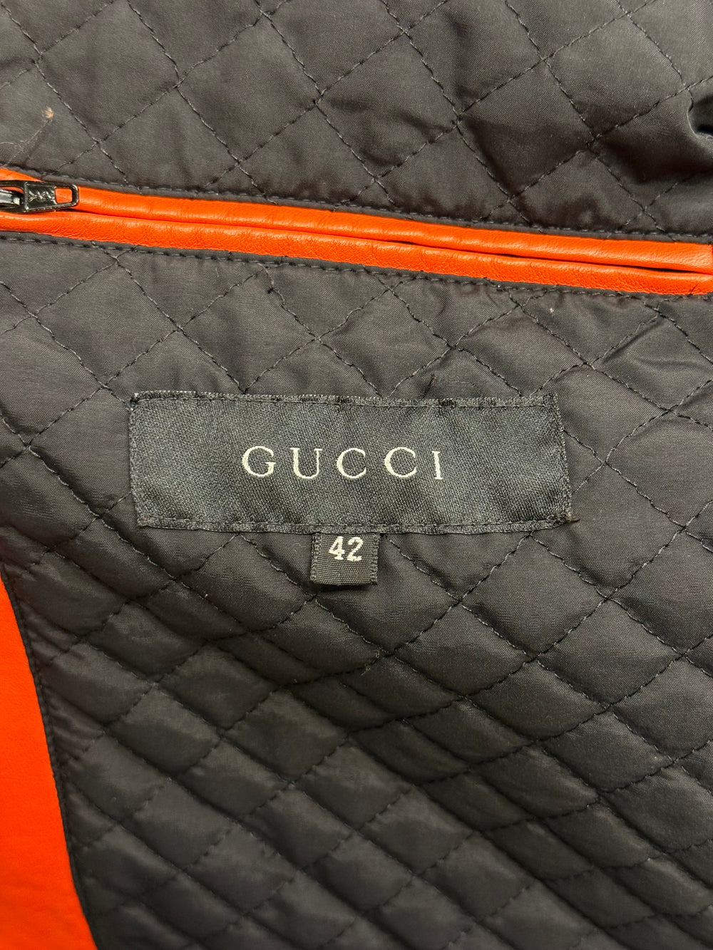 2001 Gucci by Tom Ford leather biker jacket