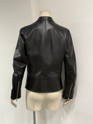 2020s Maison Margiela "5-Zip" leather biker jacket
