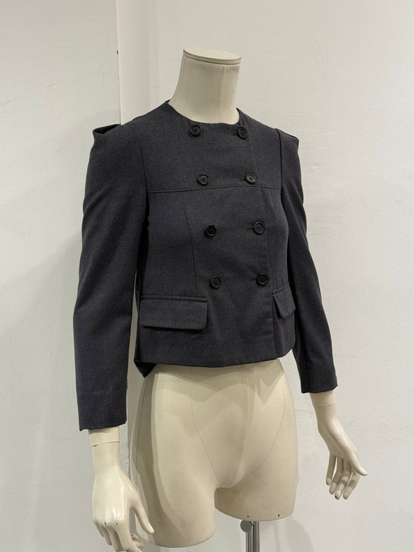 2009 Miu Miu cropped double breasted wool jacket