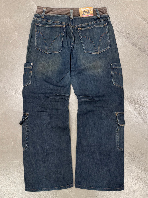 A/W2003 Dolce & Gabbana double waisted cargo pants