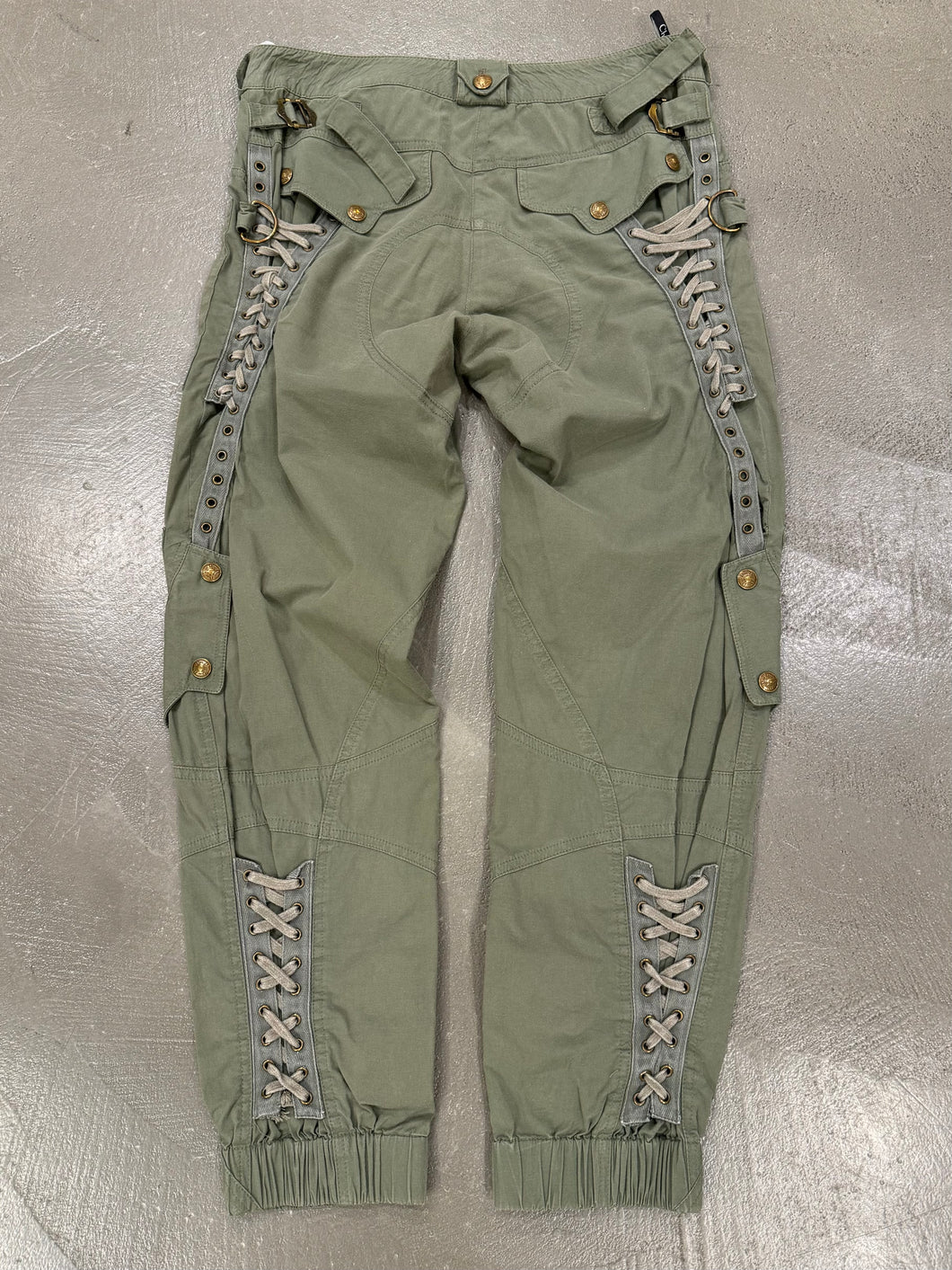 S/S2003 Dior by John Galliano lace-up bondage cargo short pants