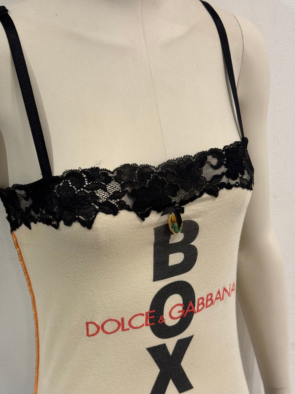 2001 Dolce & Gabbana iconic "Boxe" top