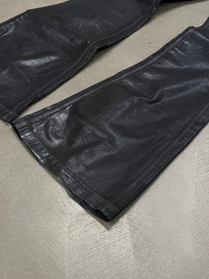 2022 Rick Owens coated “bolans bootcut” pants
