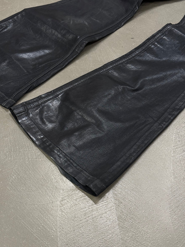 2022 Rick Owens coated “bolans bootcut” pants