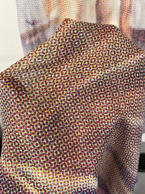 1990s D&G Botticelli birth of Venus sheer silk dress