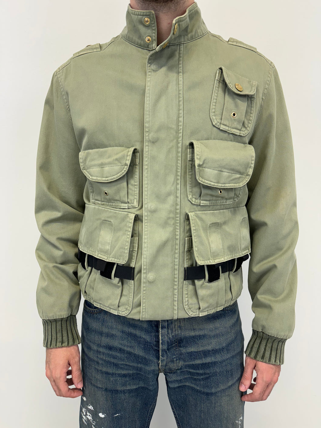 2000s Dolce & Gabbana military cargo bomber jacket
