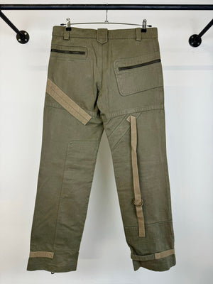 AW2003 Dolce & Gabbana re-edition bondage parachute cargo pants