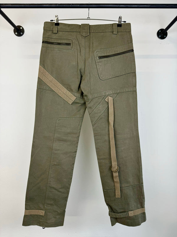 AW2003 Dolce & Gabbana re-edition bondage parachute cargo pants