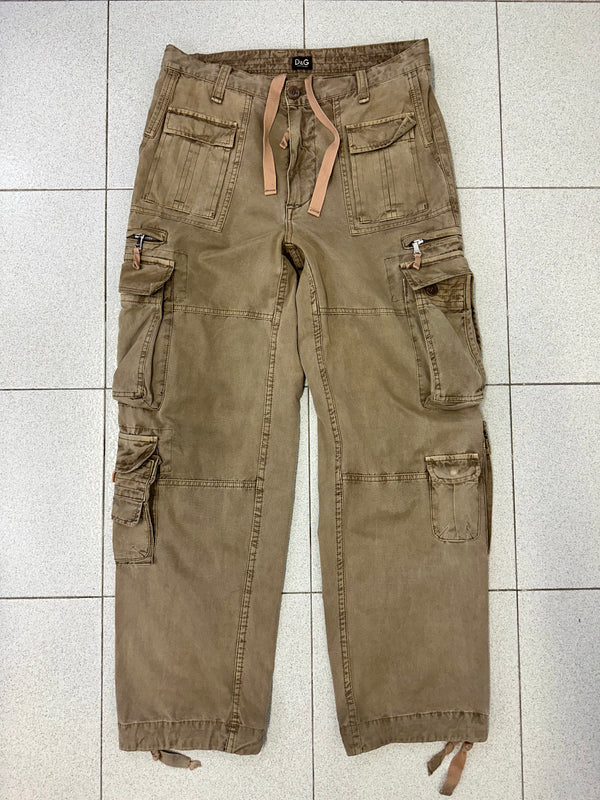 AW03 Dolce & Gabbana 18 pockets military cargo pants